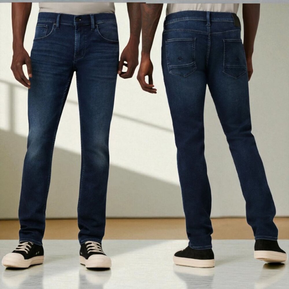 NWOT HUDSON ( 32 ) BYRON Straight Leg Jean Dark Moon Color
